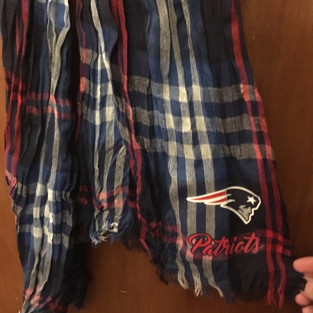 Plaid patriots scarf